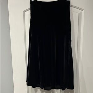 NWT Black Velvet Skirt